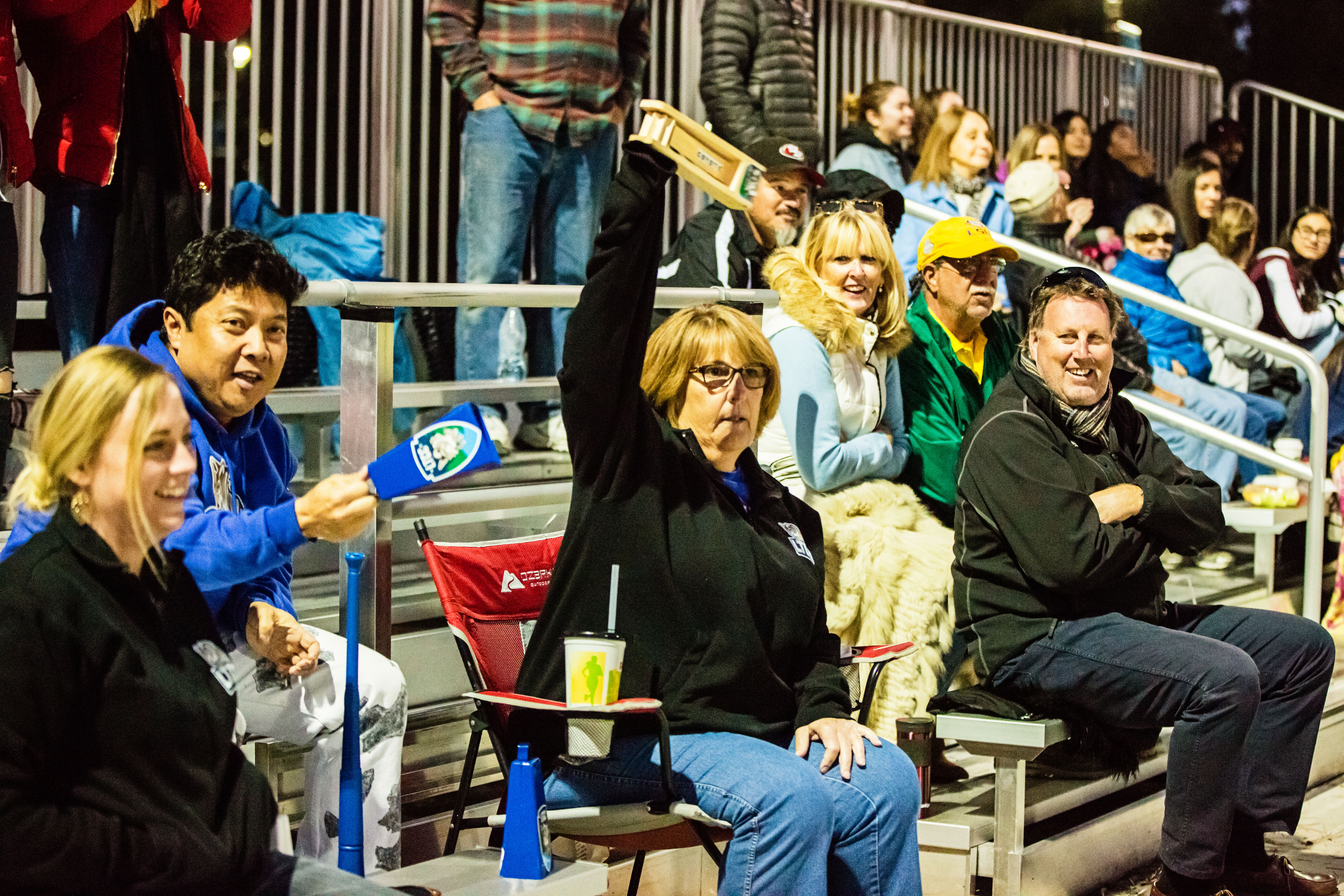 Coyote soccer fans in the stands