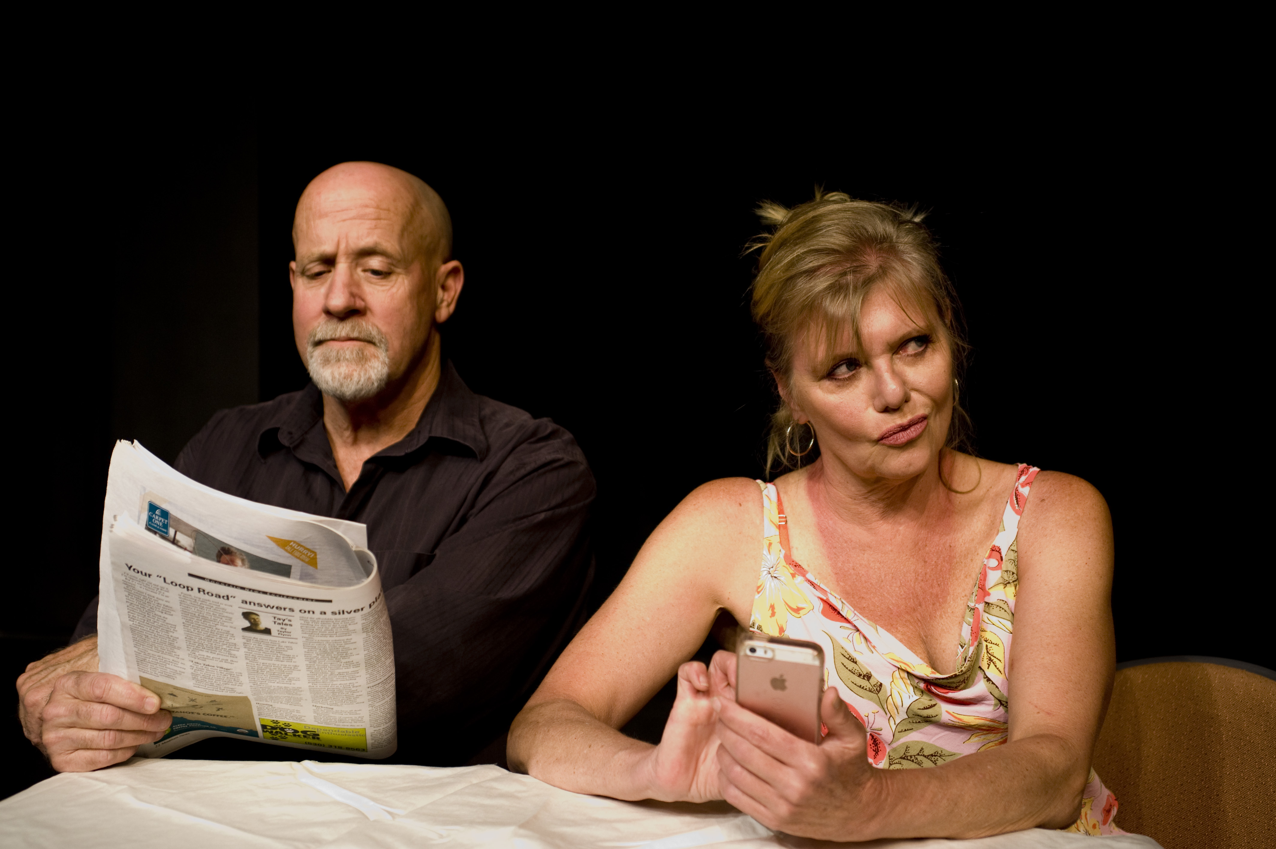 Gary Edwards and Marianne Rosenfeld in the one-act playBoise Idaho