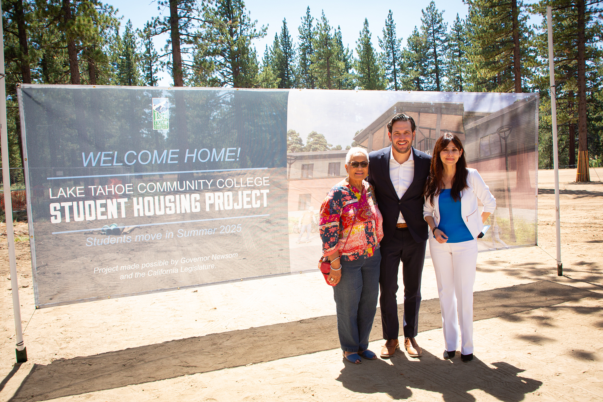 Board of Governors member Pamela Haynes, LTCC President Jeff DeFranco, and CA Community Colleges Chancellor Dr. Sonya Christian