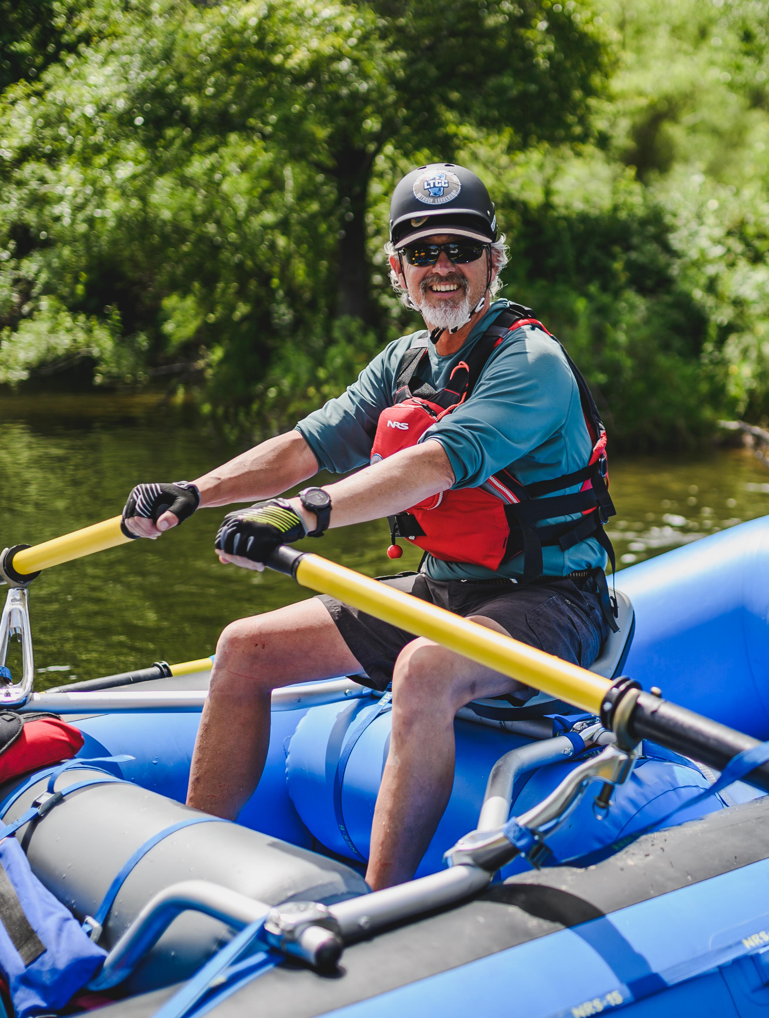 Dr. Clinton Culp whitewater rafting