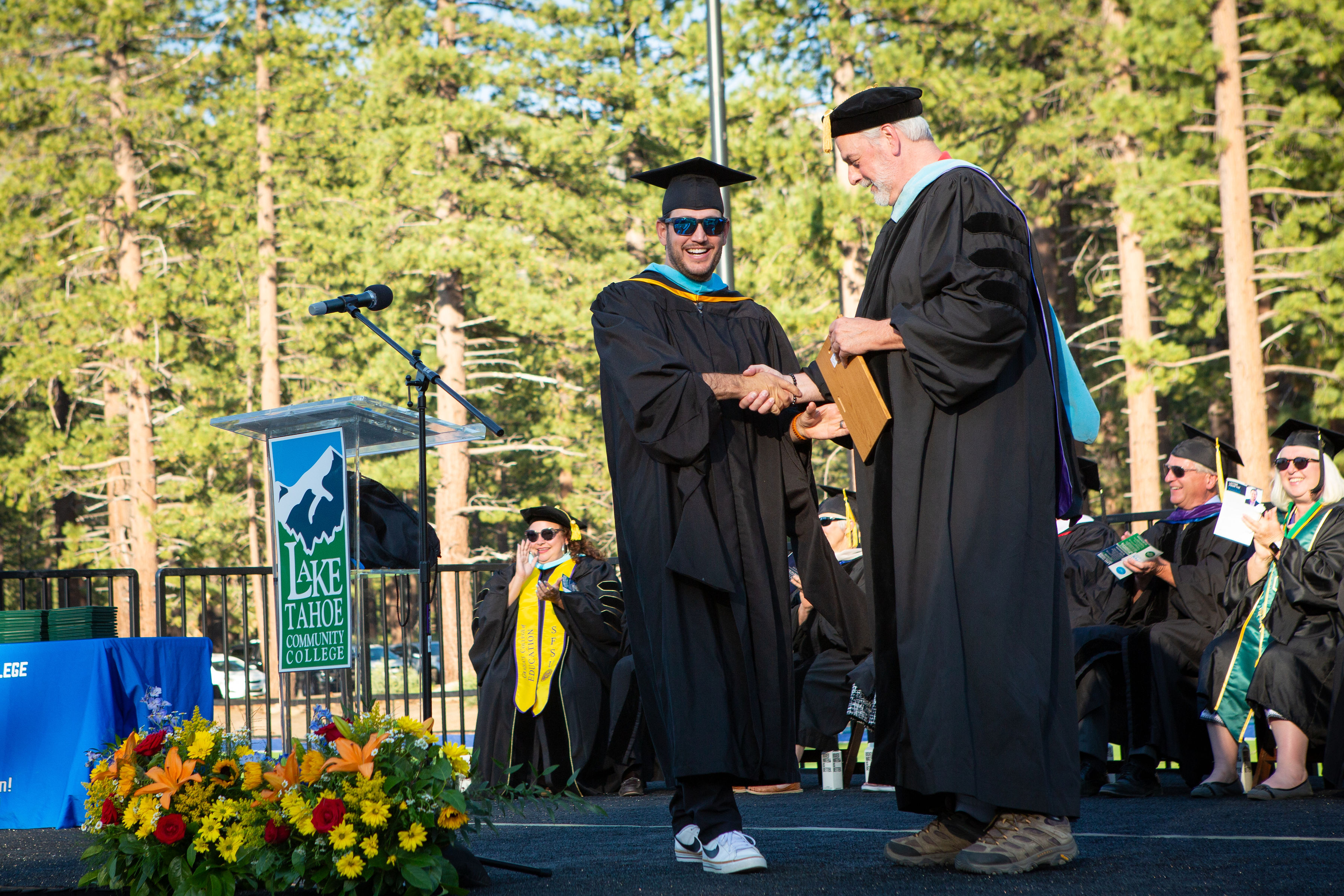 LTCC President Jeff DeFranco with Dr. Jon Kingsbury