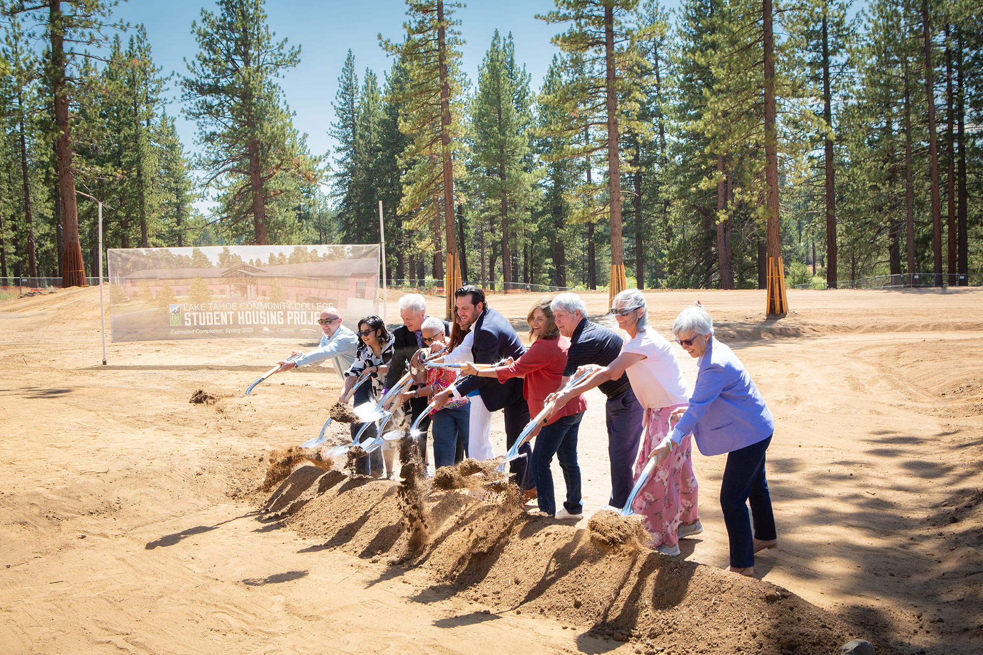 LTCC representatives and key partners officially break ground on student housing