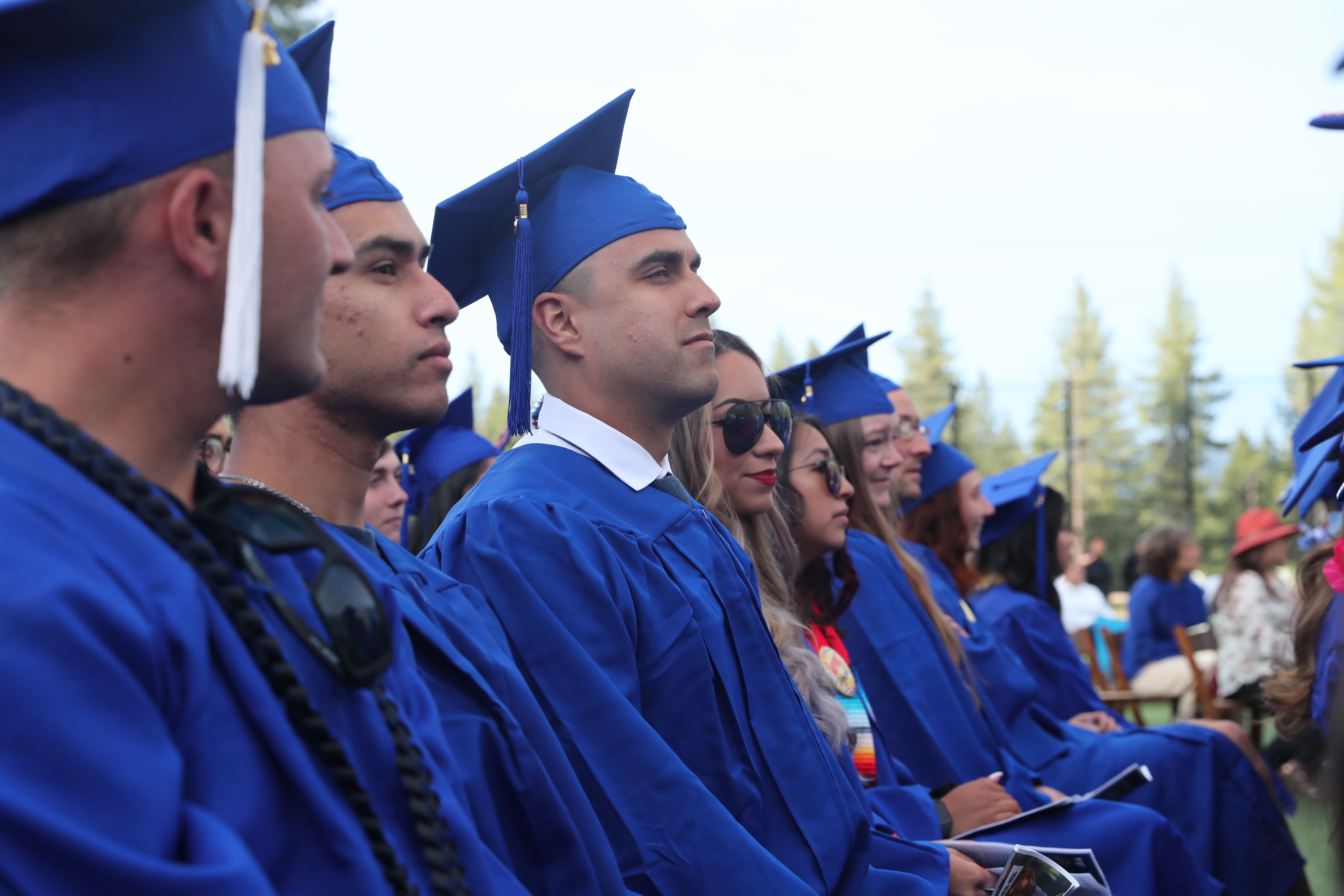 Graduates sitting