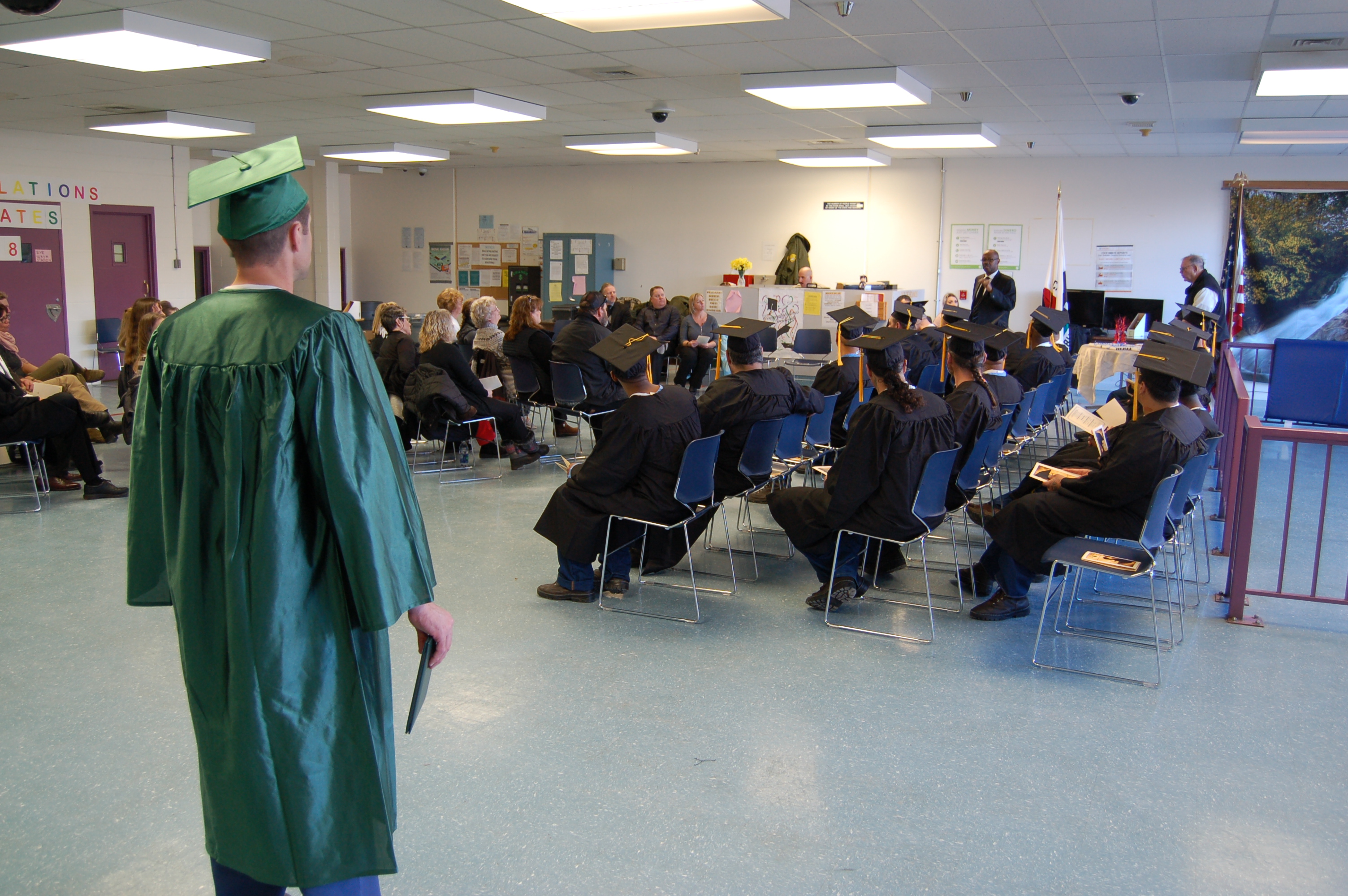Currently incarcerated student graduation ceremony