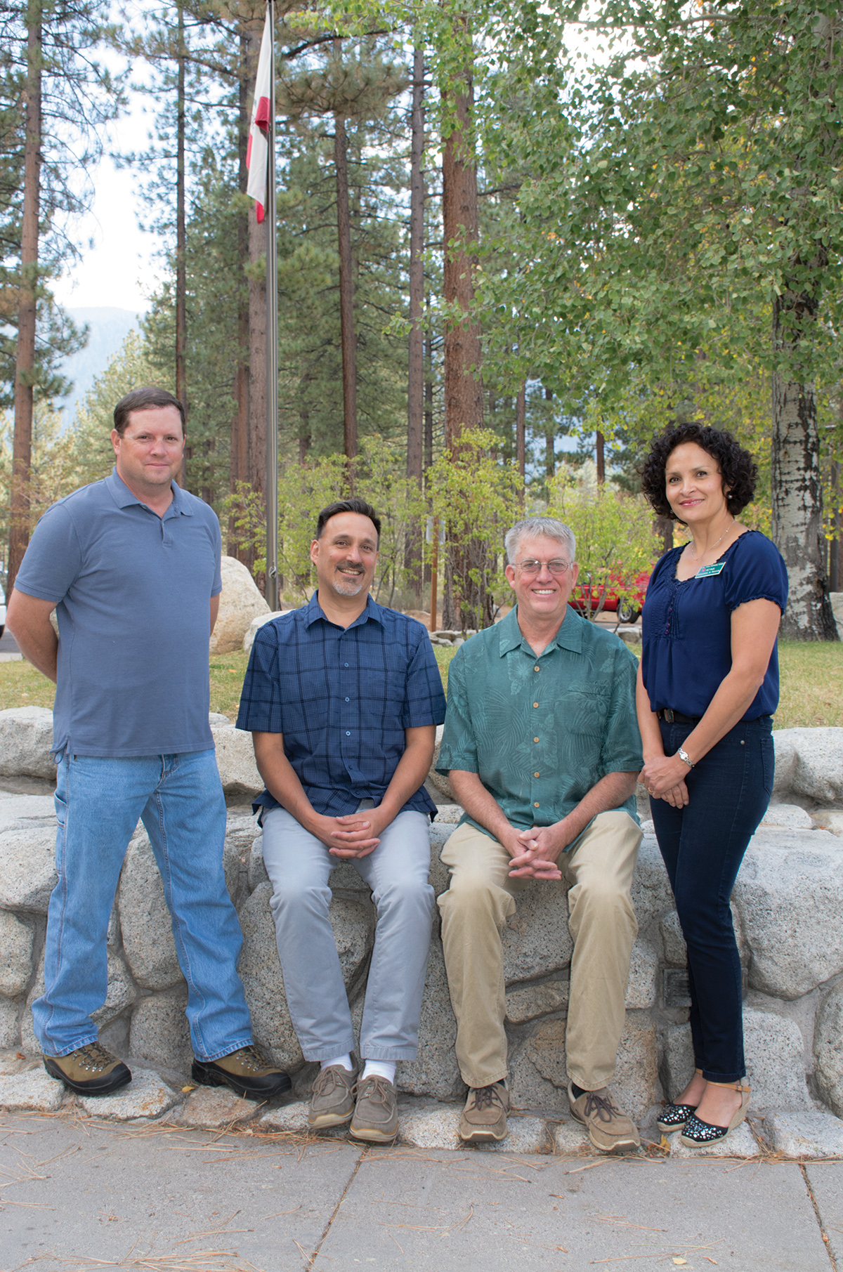 Greg Hoover, Aaron Barnett, Pete Dixon, Reyna Reger, LTCC's student-veteran staff