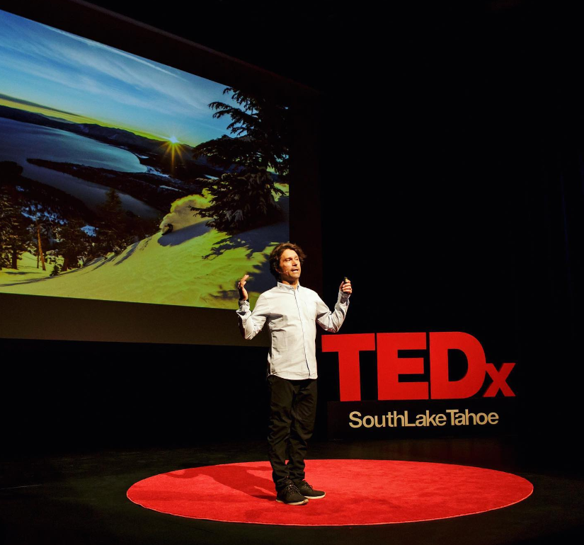 Guest speaker at TEDx South Lake Tahoe in 2019