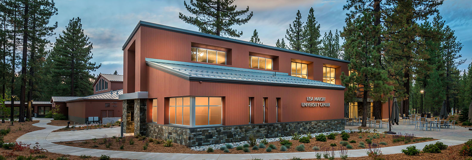 Exterior of the Lisa Maloff University Center on LTCC's campus