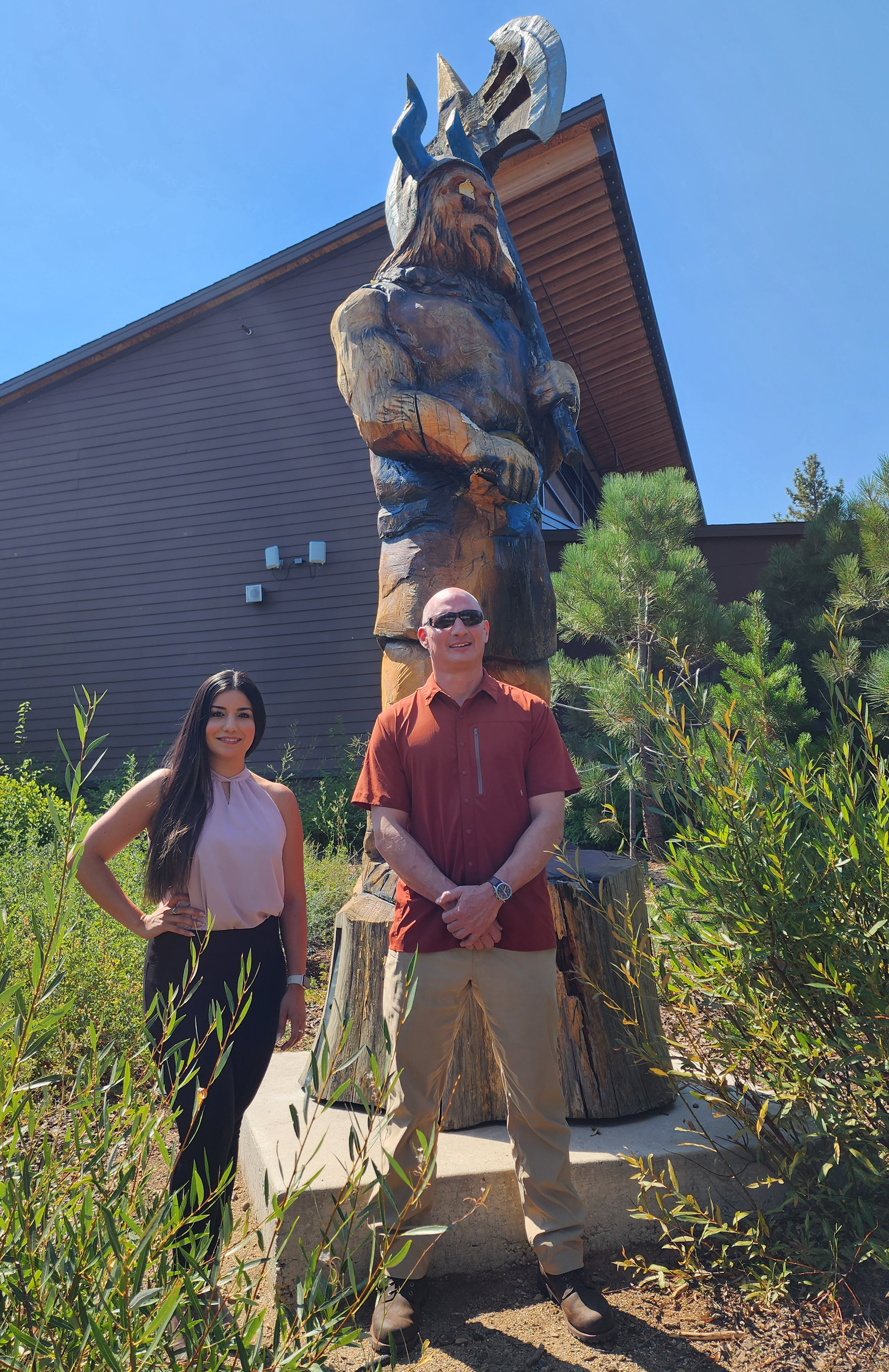 Upward Bound staff Gladys Aguilar and Dave Czarnecki